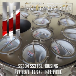 d stainless steel 304 housing multi bag filter  medium